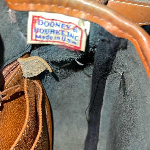 80s Black Vintage Dooney & Bourke Toggle Leather Purse - Picture 6 of 9